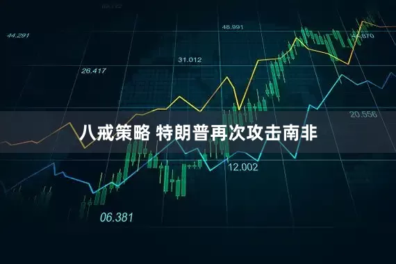 八戒策略 特朗普再次攻击南非